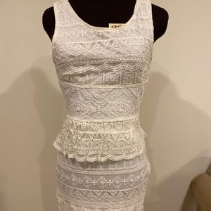 White Crochet Dress (graduation or homecoming)